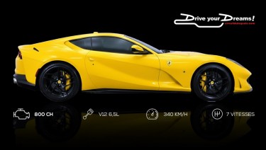 Stage de pilotage avec location d'une Ferrari 812 Superfast sur le circuit du Laquais.