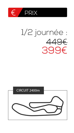 Tarif stage de pilotage Promotion Caterham Circuit du Laquais