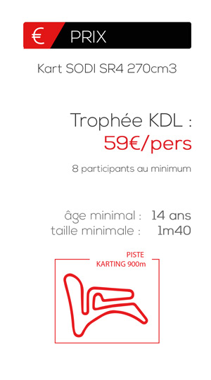 Tarif piste de karting du Laquais