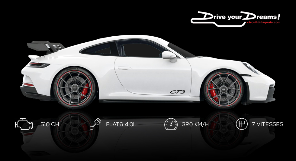 Fiche technique Porsche 911 GT3 au Circuit du Laquais