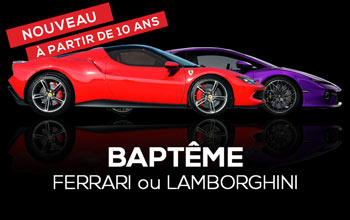 Baptême Découverte passager Supercar : Ferrari ou Lamborghini 