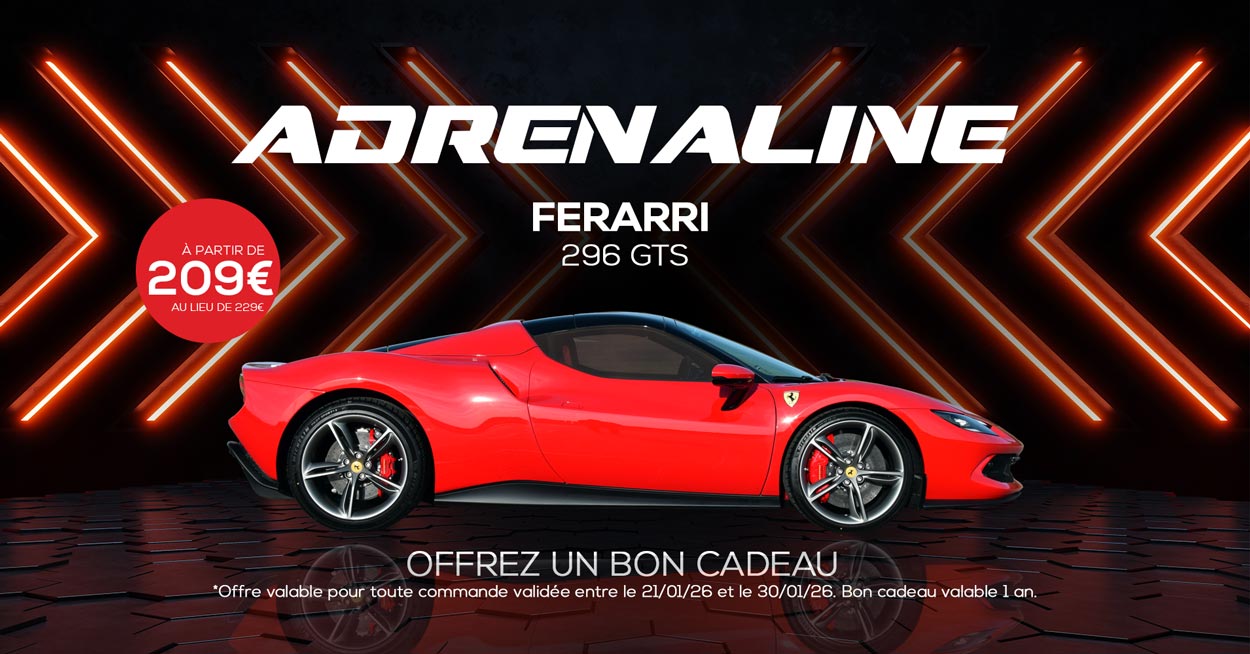 Offrez un bon cadeau pour piloter au Circuit du Laquais au volant des plus belles voitures