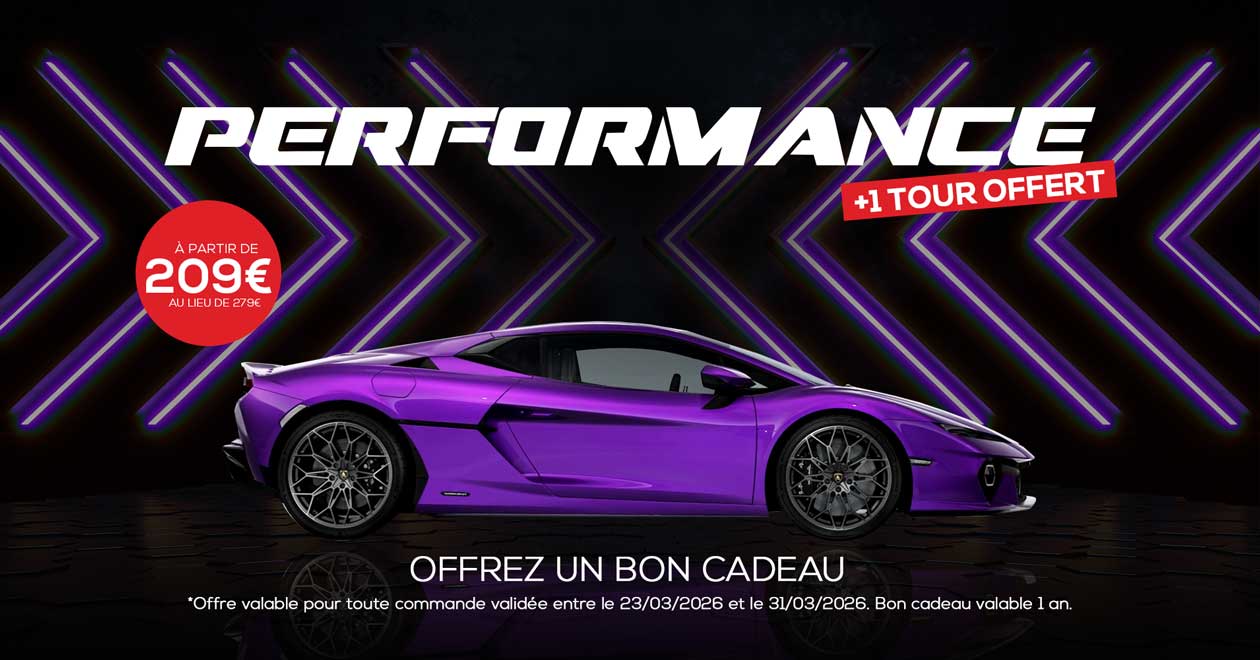 Offrez un bon cadeau pour piloter au Circuit du Laquais au volant des plus belles voitures