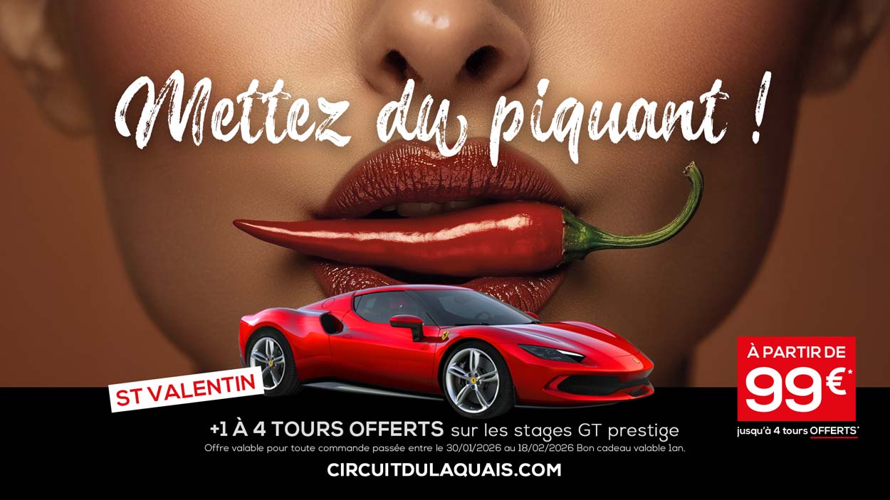 Offrez un bon cadeau pour piloter au Circuit du Laquais au volant des plus belles voitures